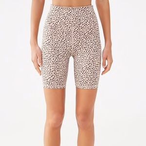 Active Cheetah Print Biker Shorts